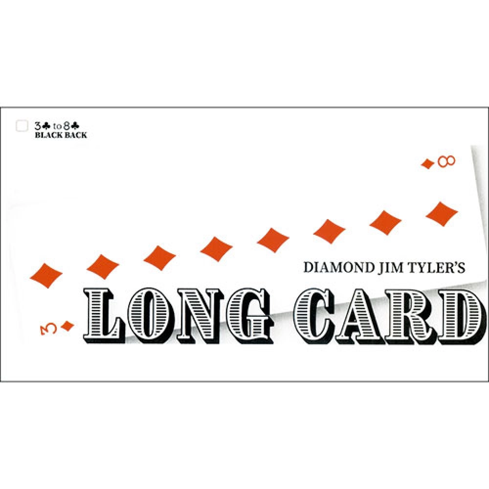 Long Card (Black) by Diamond Jim Tyler