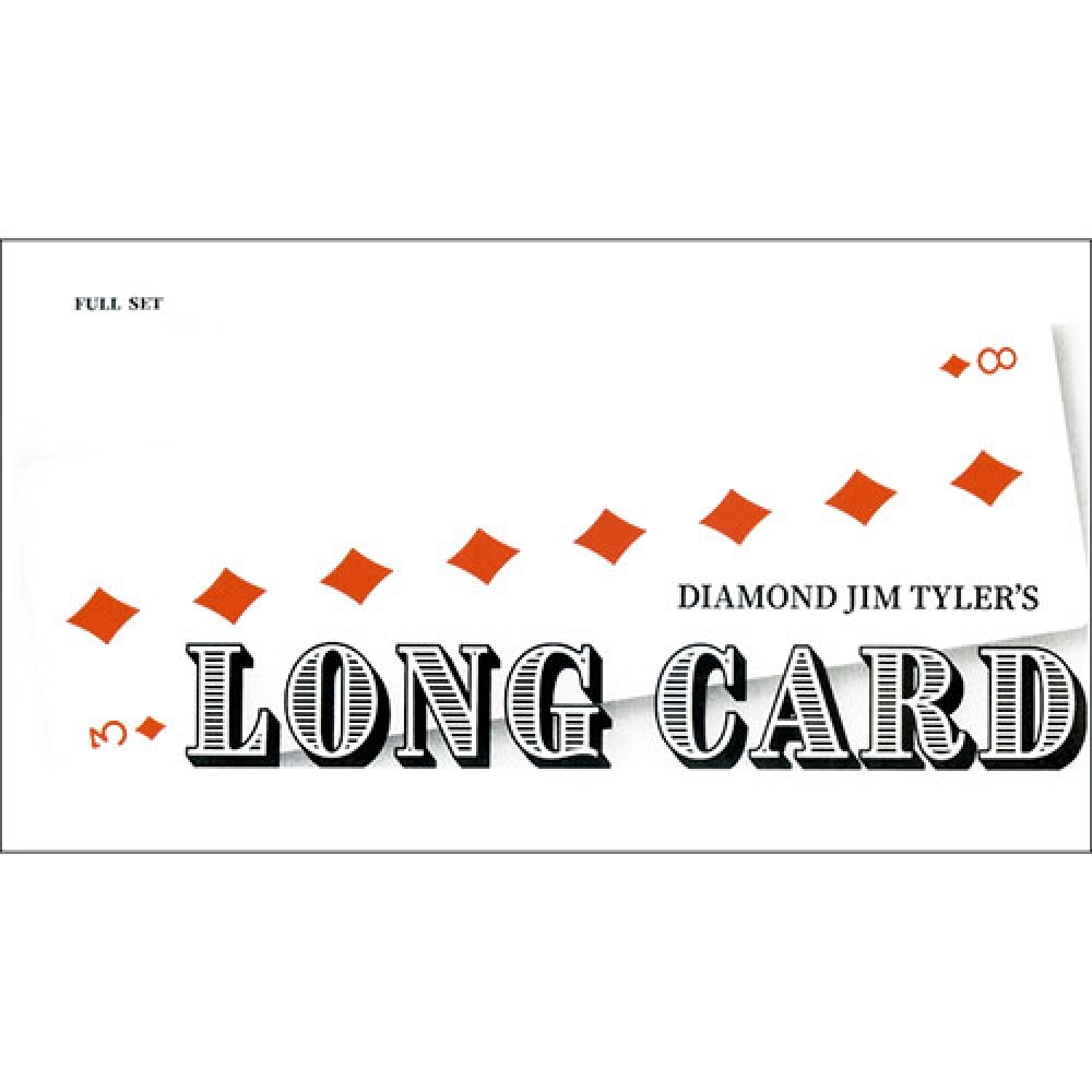 Long Card (Set) by Diamond Jim Tyler
