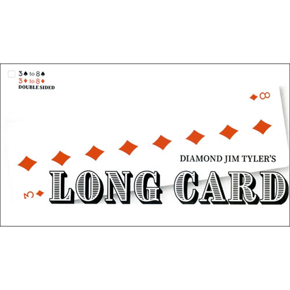Long Card (Double-Sided) by Diamond Jim Tyler