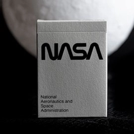 Spielkarten Silver Foil NASA Worm Playing Cards