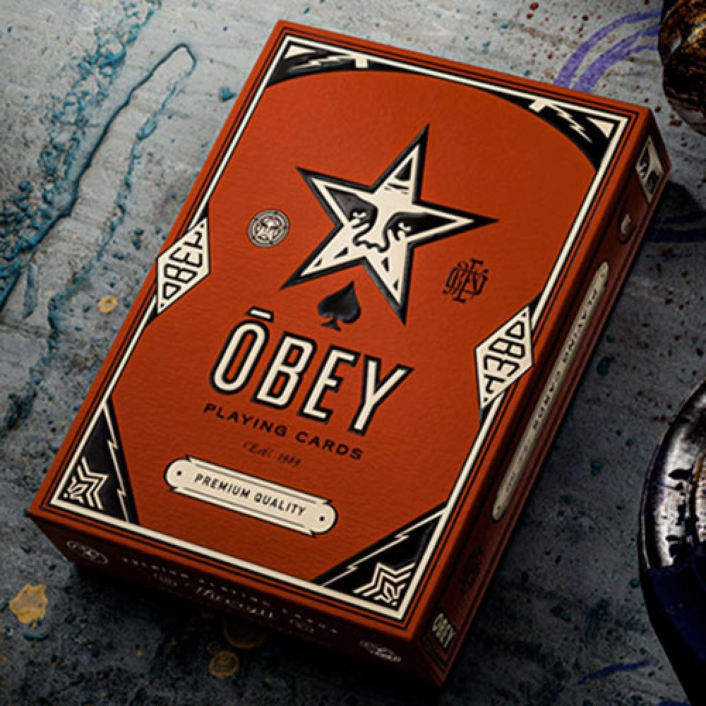 Spielkarten Obey Red Edition Playing Cards by Theory11