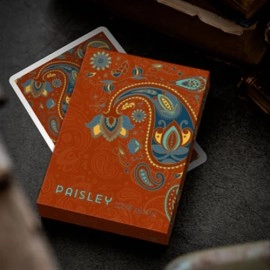 Spielkarten Plastic Paisley Poker Red Playing Cards by Dutch Card House Company