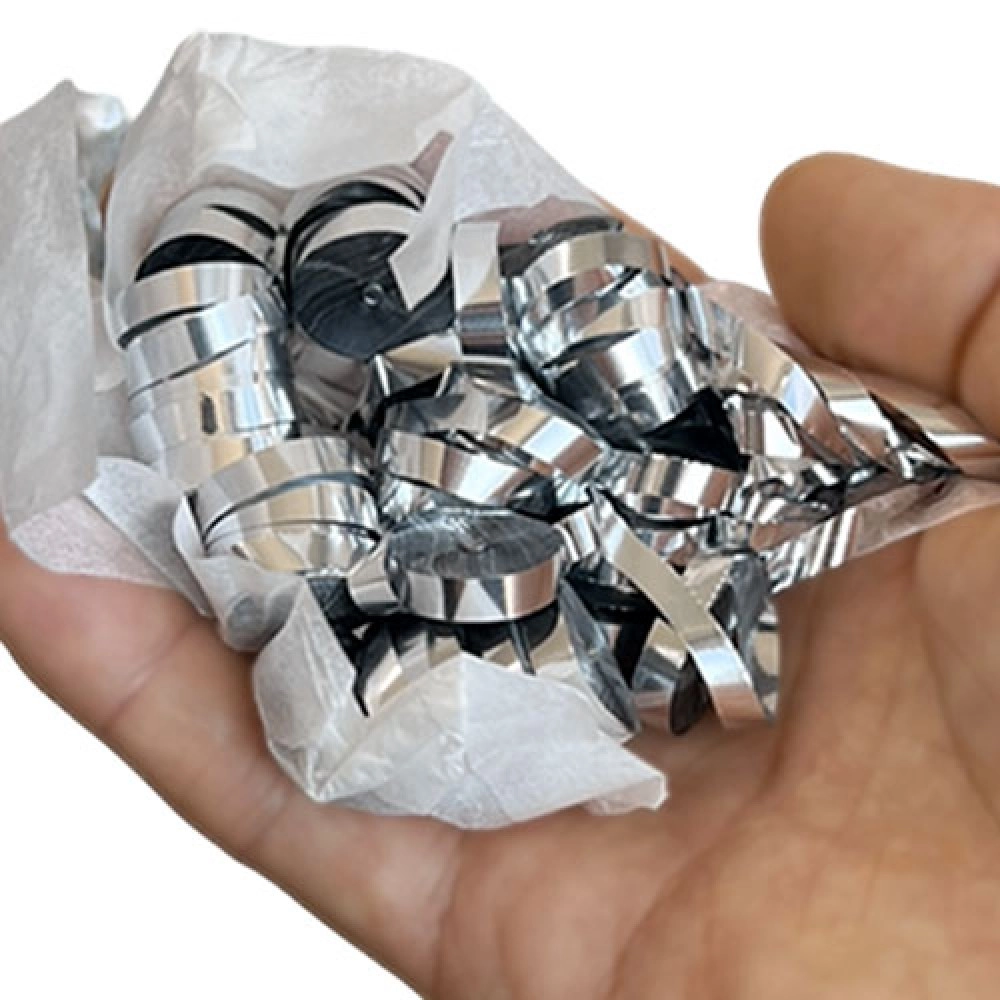 Kabuki Streamer Silver (Small, Pack of 2) Metallic by JL Magic