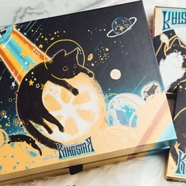 Spielkarten Space Cat V2 Collector's Box Set Playing Cards by King Star