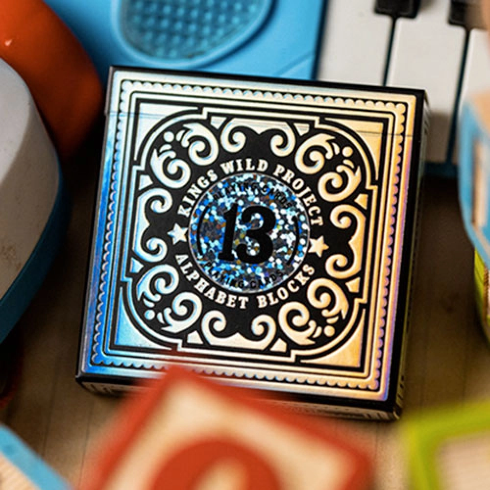 Spielkarten Black Alphabet Blocks Playing Cards by Kings Wild Project