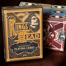 Spielkarten King's Head (Black and Gold Foil) Playing Cards  by Joker and the Thief