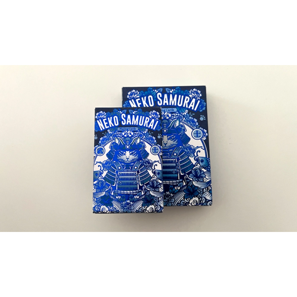 Spielkarten Neko Samurai (Mini Blue) Playing Cards