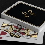 Spielkarten Gold Foil Black Roses Casino Playing Cards