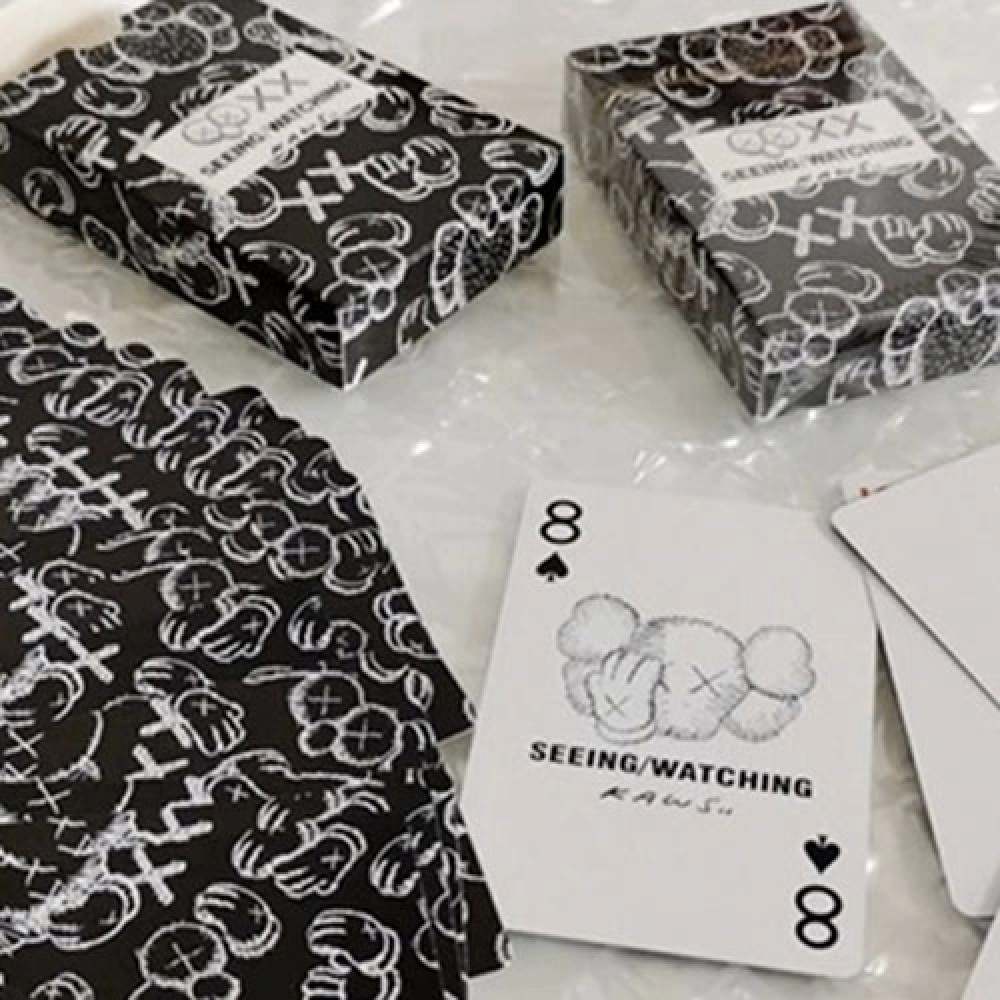 Spielkarten Kaws Seeing / Watching Black Edition Playing Cards