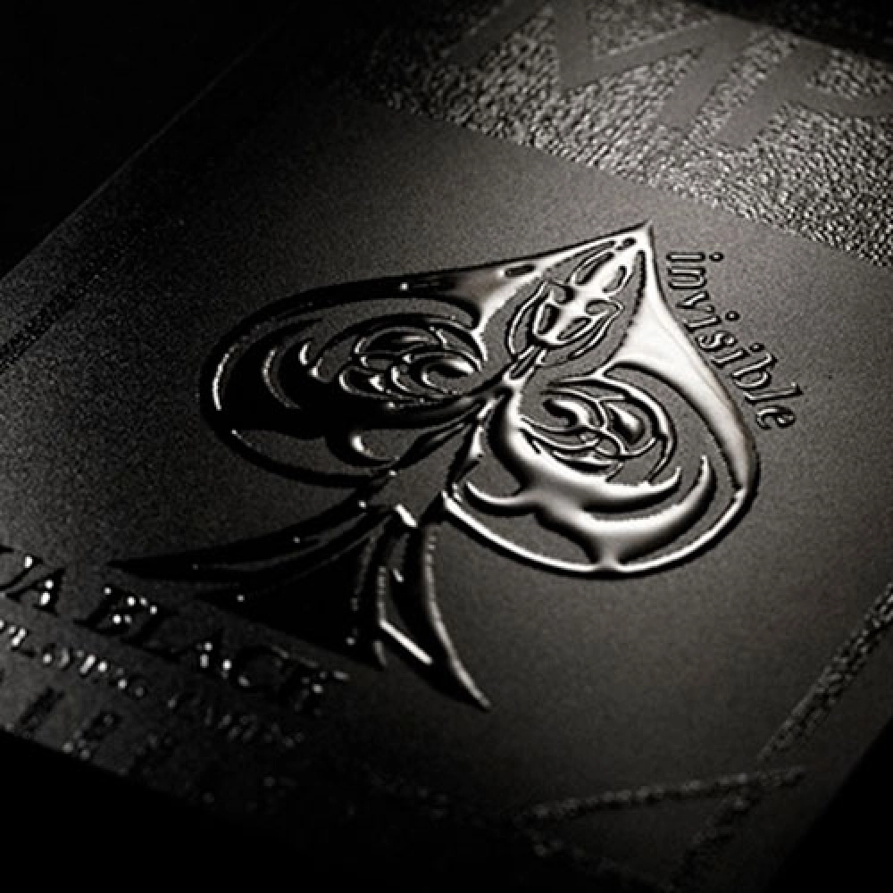 Spielkarten Aqua Black Invisible Playing Cards by MPC