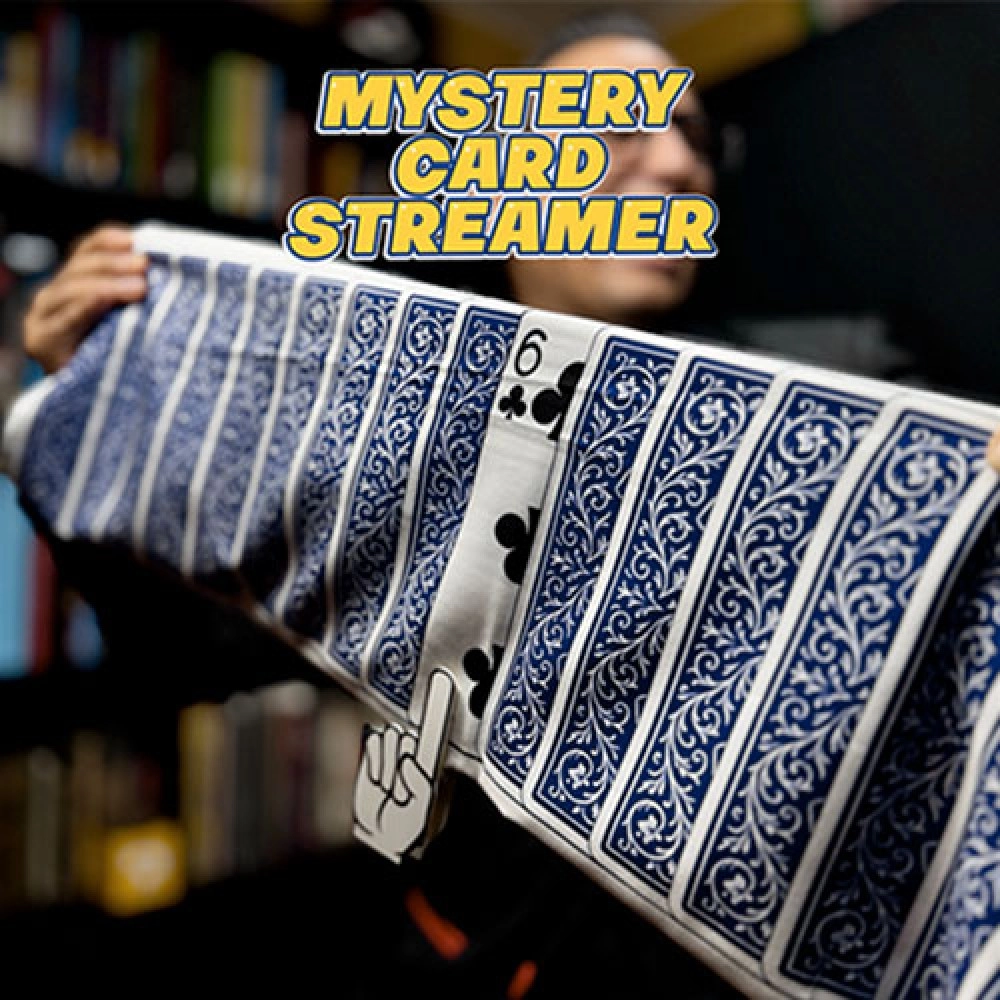 Mystery Card Streamer (Blue 6 of Clubs) by PlayTime Magic DEFMA