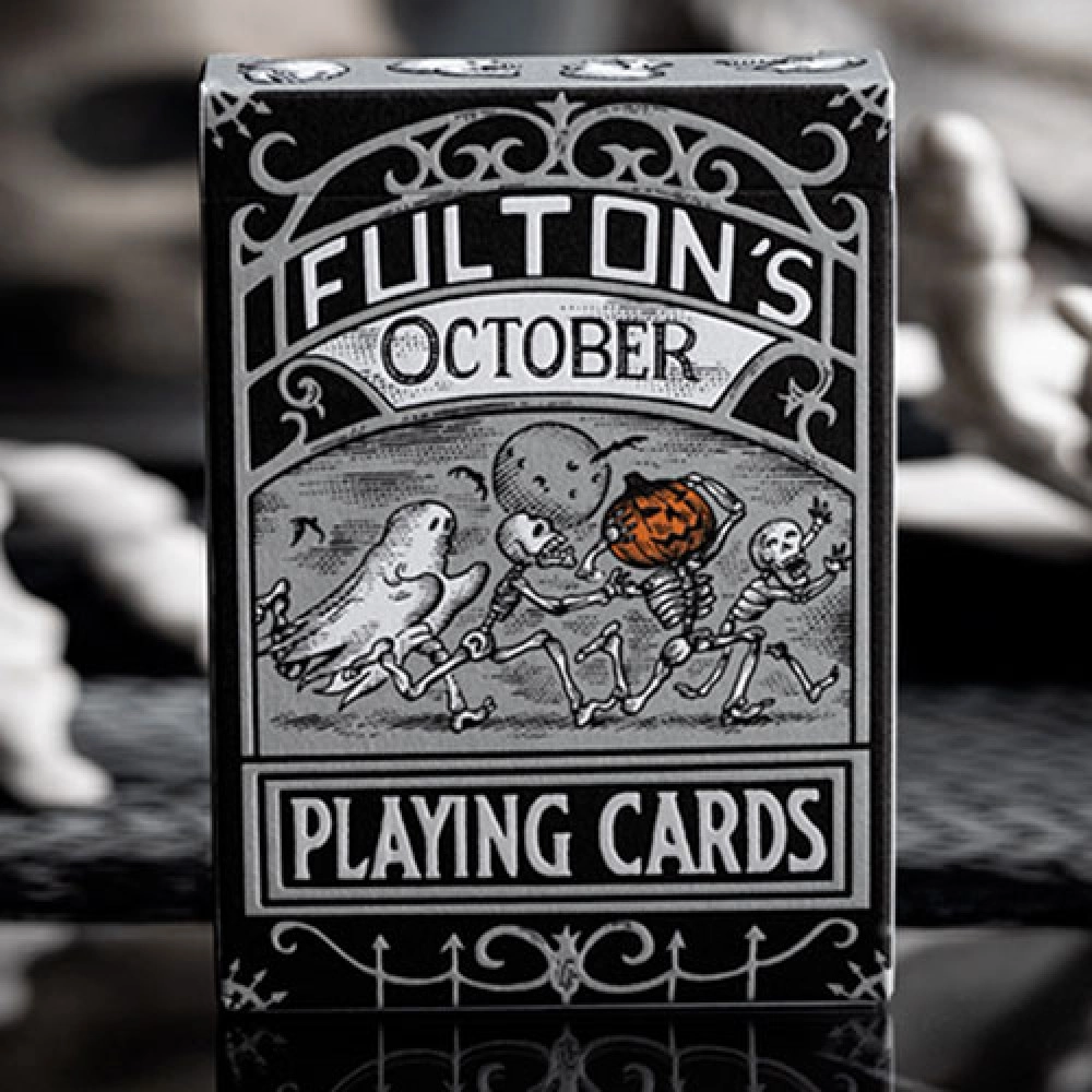 Spielkarten FULTONS OCTOBER TOMBSTONE GREY PLAYING CARDS