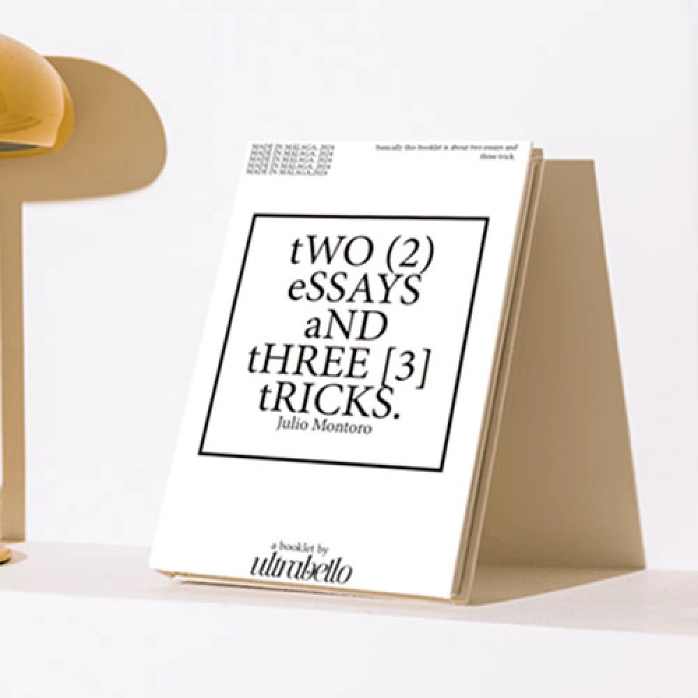 tWO (2) eSSAYS aND tHREE [3] tRICKS. by Julio Montoro (English)