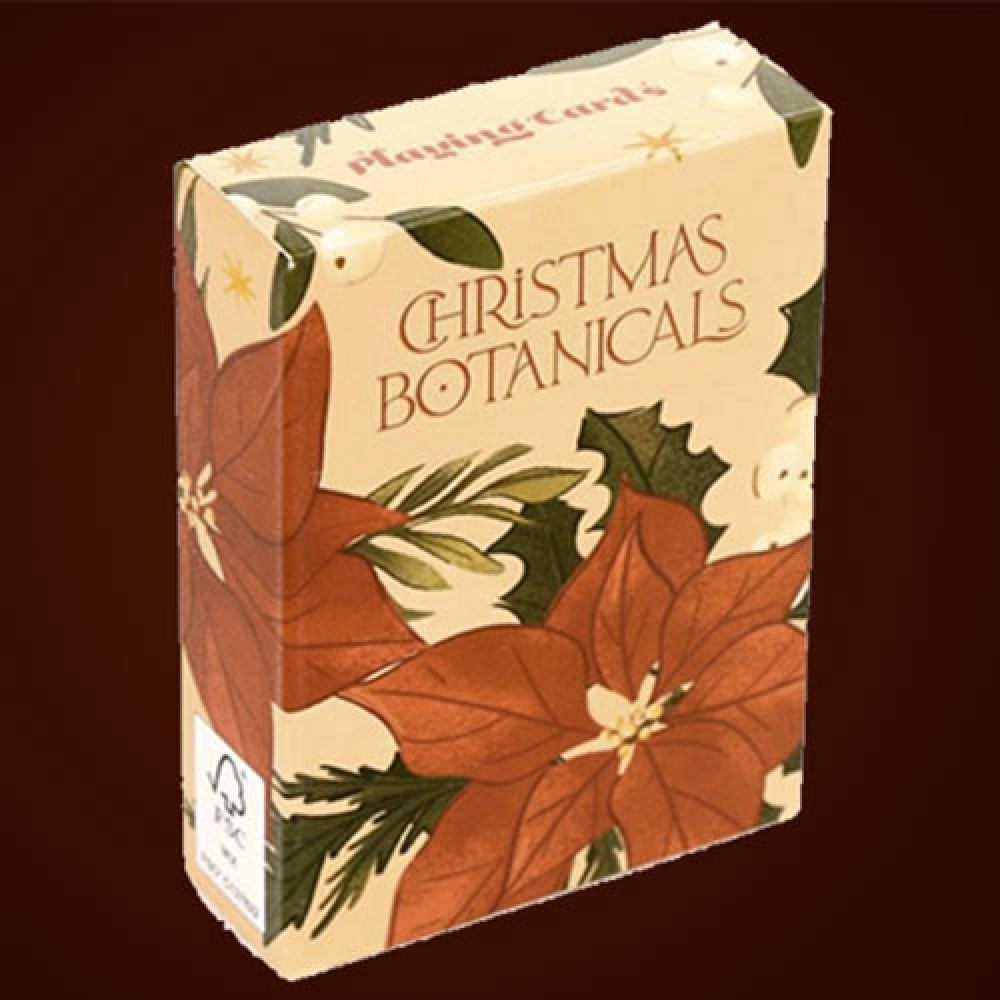 Spielkarten Christmas Botanicals Playing Cards by Puckator UK