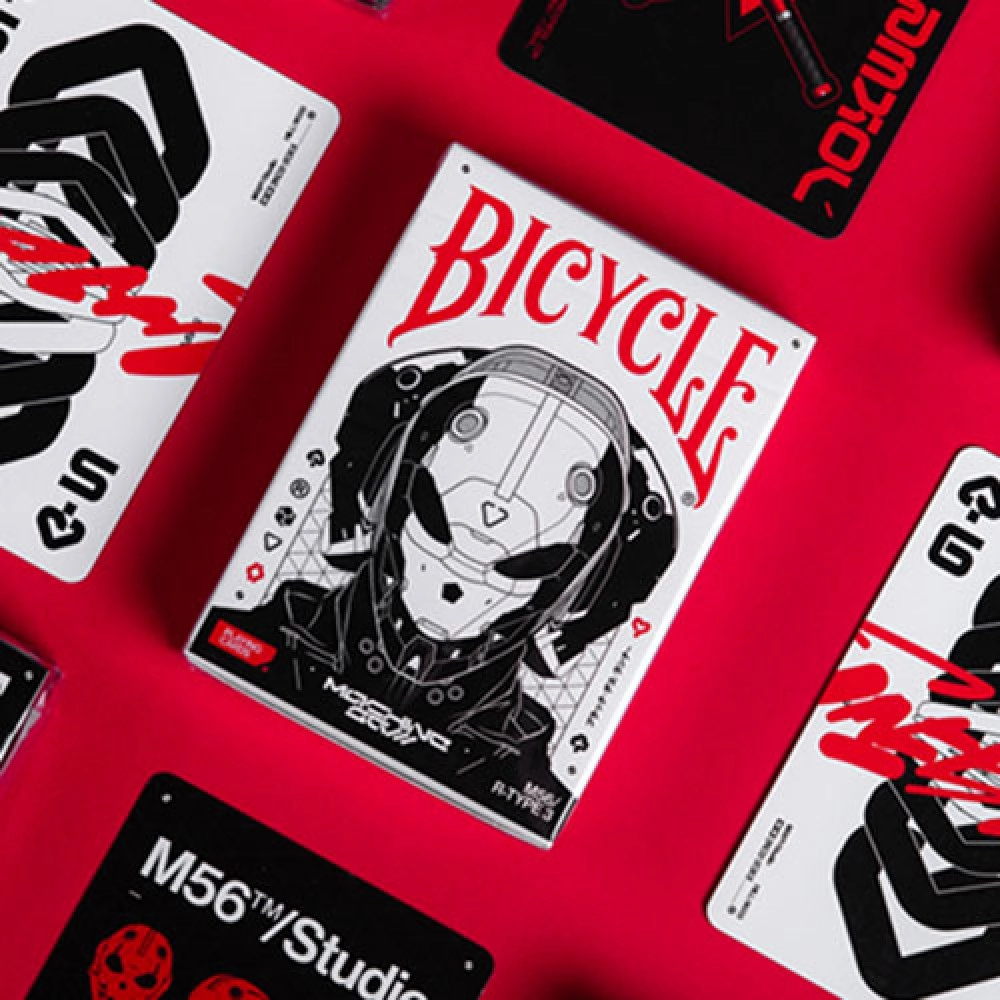 Spielkarten Bicycle Machine56 R-TYPE/3 White Playing Cards by RunIt Decks