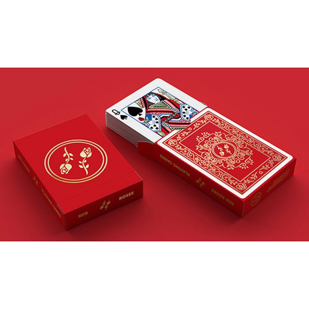 Spielkarten Red Roses Gold Foil Playing Cards (Fully Marked)