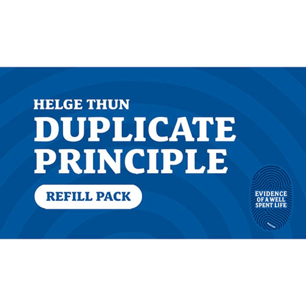 Evidence of a Well Spent Life - Duplicate Principle Cards by Helge Thun