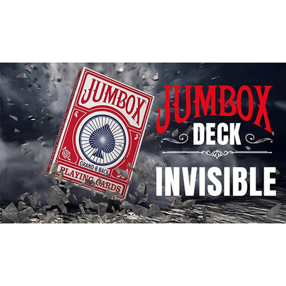 Spielkarten Jumbox Invisible Deck (Red) by Magic Dream