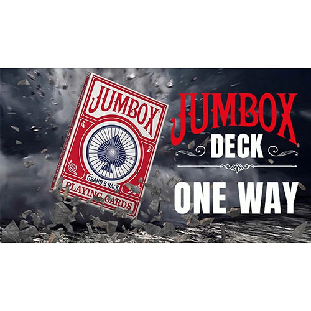 Spielkarten Jumbox One Way Deck (Red) by Magic Dream