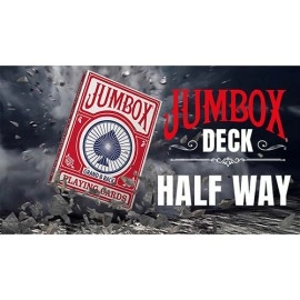 Spielkarten Jumbox Half Way Deck (Red) by Magic Dream