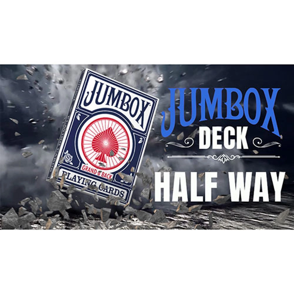 Spielkarten Jumbox Half Way Deck (Blue) by Magic Dream