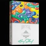 Spielkarten Bicycle Kenny Scharf Purple/Orange Box Set by US Playing Cards