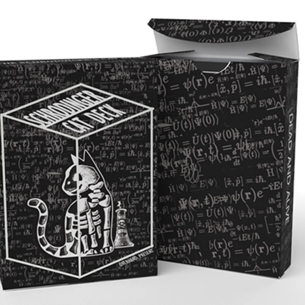 Spielkarten Schrodinger's Cat: Quantum Gilded Dead Black Playing Cards