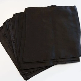 Silk 9 inch Premium 12 Pack bulk (Black) Magic by Gosh