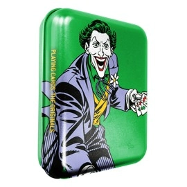 Spielkarten DC Super Heroes - Joker Playing Cards - Tattoo Tin Boxes Display