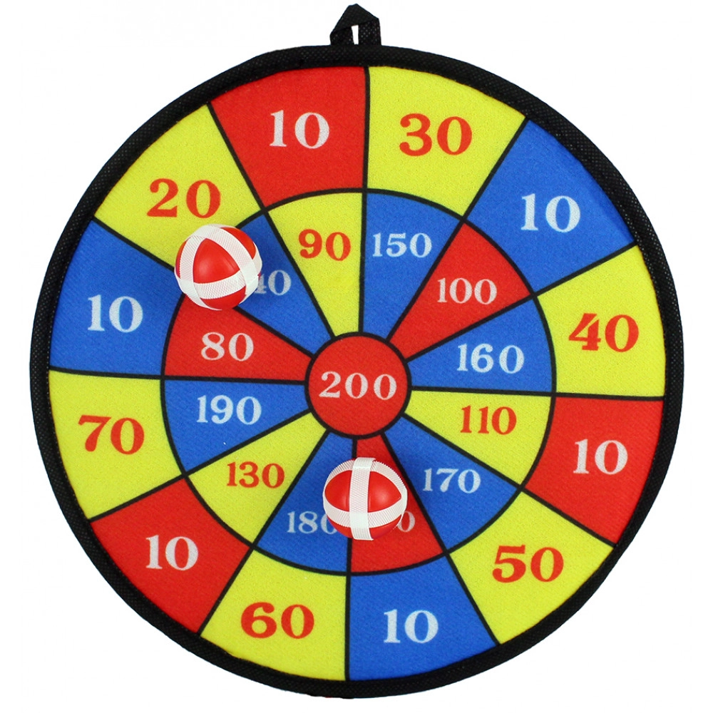 Velcro target with two balls - 28 cm