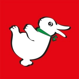 Rabbit-Duck silk - 36" - Red