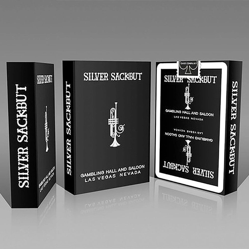 Spielkarten Silver Sackbut Playing Cards (Black)