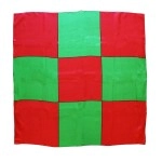 Sitta Chessboard Blendo - Red and green - Cm 90 x 90 (35")