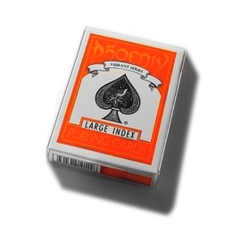 Spielkarten Phoenix Vibrant Series Large Index Deck (Orange)