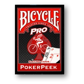 Spielkarten Bicycle Pro PokerPeek - Red