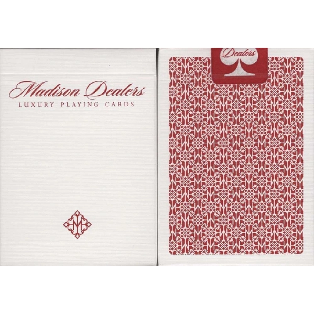Spielkarten Madison Bordered Dealers by Daniel Madison & Ellusionist - Red