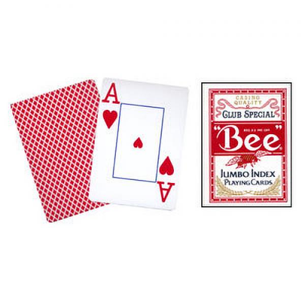 Spielkarten Bee - Casino Quality Jumbo index - Rückseite rot