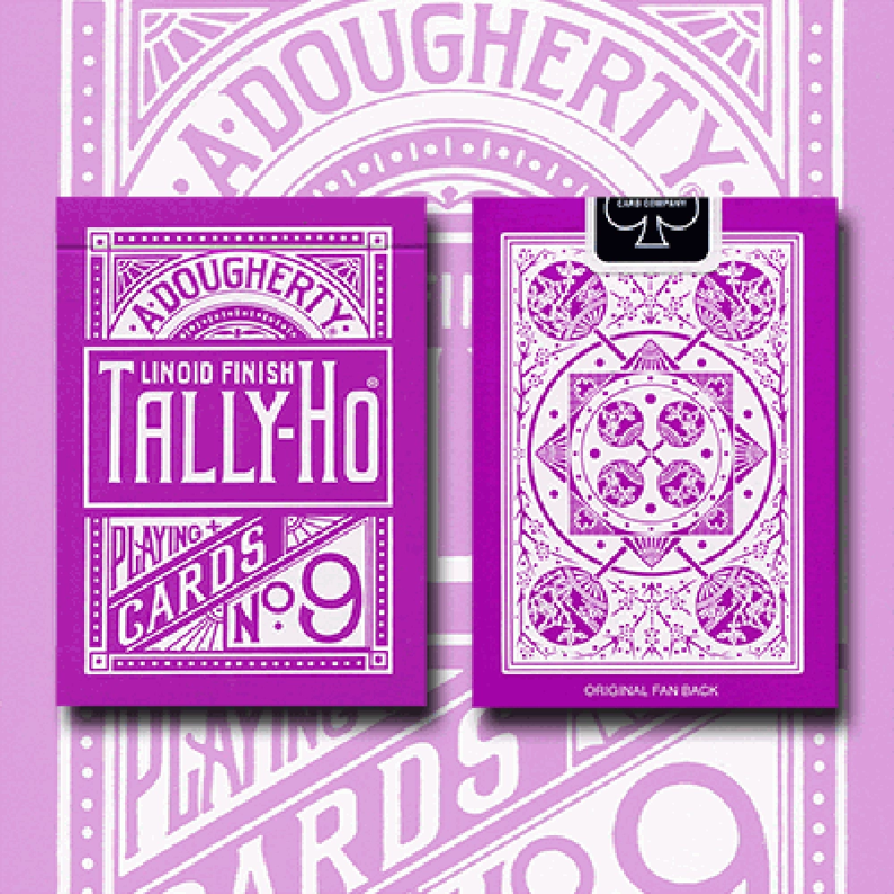 Spielkarten Tally Ho Reverse Fan back (Lavender) Limited Ed. by  Aloy Studios / USPCC