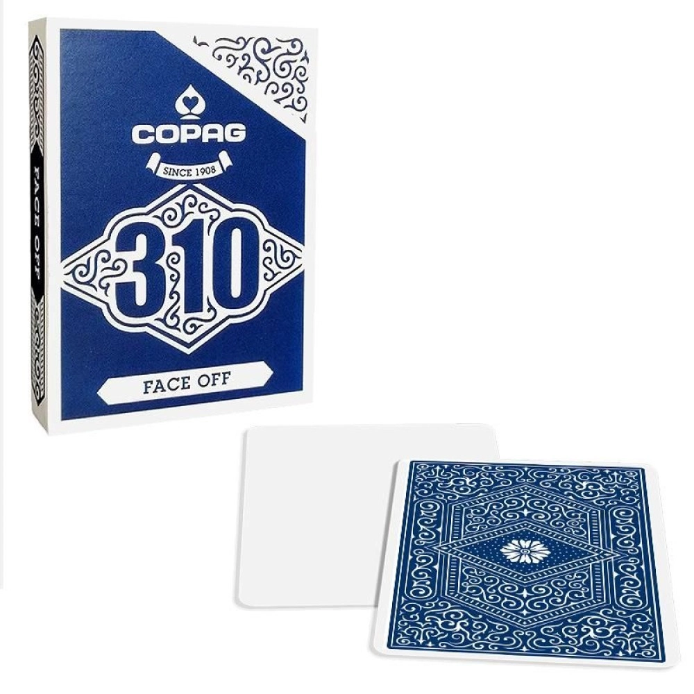  Copag 310 Playing Cards - Slim Line - Face Off - Blue