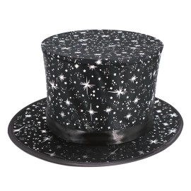 Folding Top Hat with secret pocket - Stars