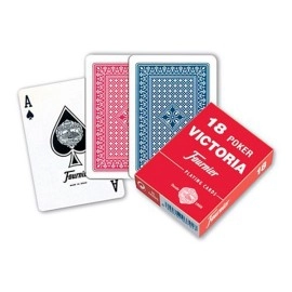 Spielkarten Fournier N.18 Victoria (standard index) - red back