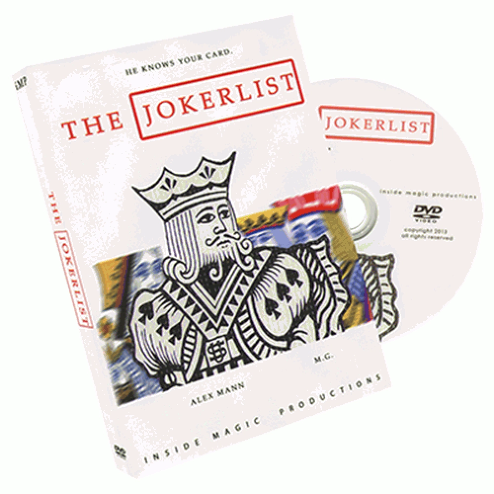 The Jokerlist by Alex Mann and M.G. - DVD
