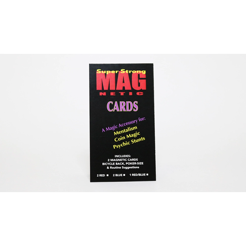 Magnetic Cards (2 pack/Blue) by Chazpro Magic.