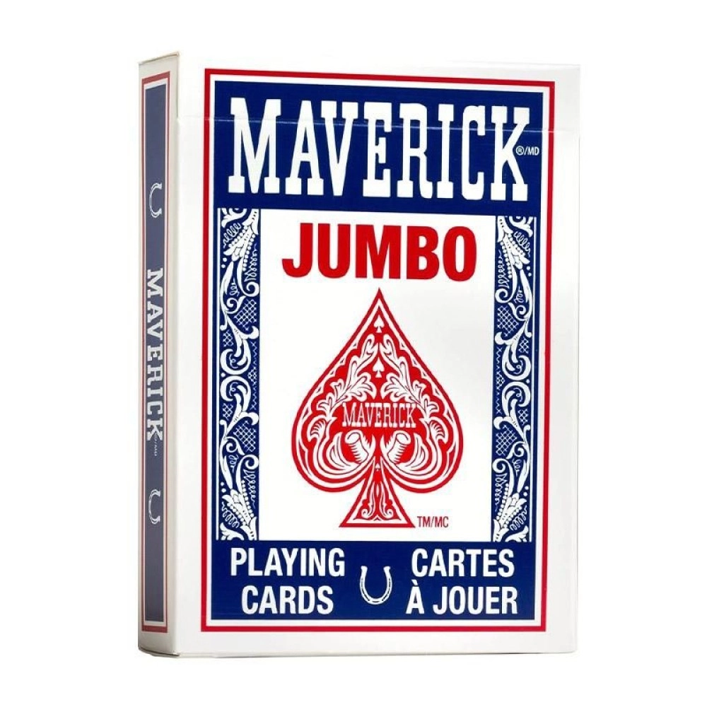 Spielkarten Maverick jumbo index - blue back