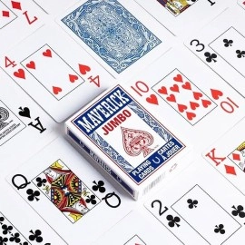 Spielkarten Maverick jumbo index - blue back