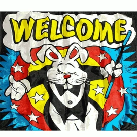 Production Silk 40 x 40 cm (Welcome) by Mr. Magic