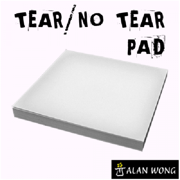 No Tear Pad (Small 9 X 9 cm, Tear/No Tear Alternating) by Alan Wong
