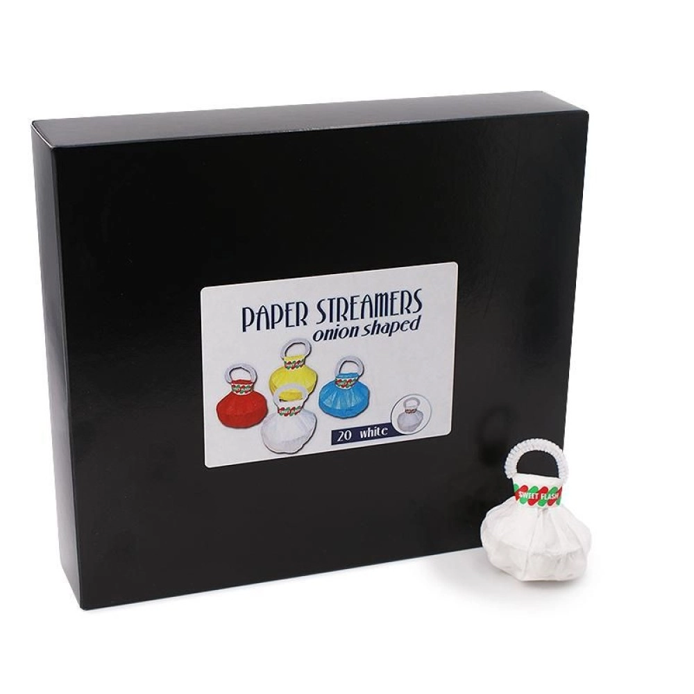 Paper streamers - Professional 20 pieces White