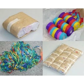 Throw Streamers - Multicolor - Pack of 15 (24 x 6 Meters)