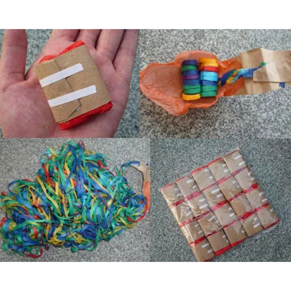 Throw Streamers - Multicolor - Pack of 20 (16 x 6 Meters)